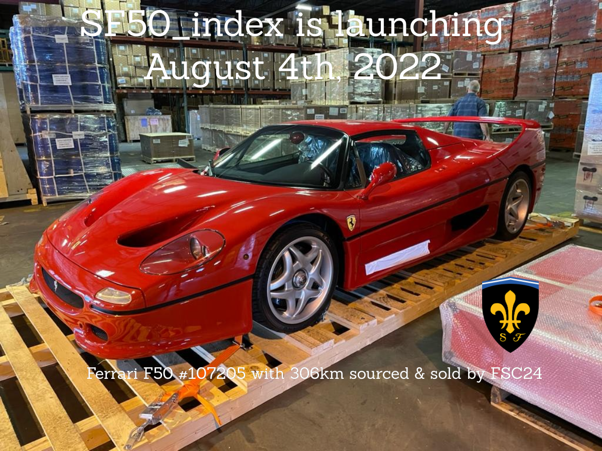 Unicorns are an asset class: SF50_index is launching 4th of August