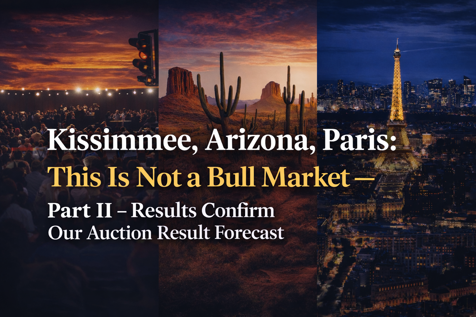 Kissimee, Arizona, Paris: This is not a bull market --> It's a Setup | Part II